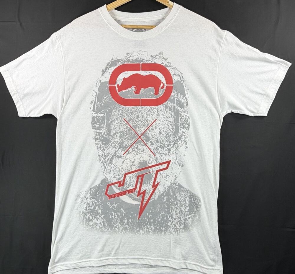 Ecko UnItd. Men’s JT Racing Graphic T-Shirt Size M White Red-New with Tags